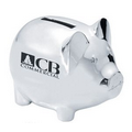 Silver Plated Piggy Bank